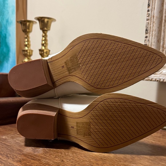 Altar'd State White Cowboy Cowgirl Western Heeled Boots - Picture 7 of 8